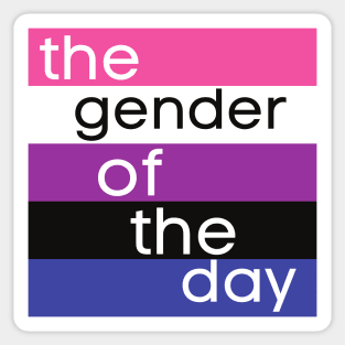 gender of the day genderfluid Sticker